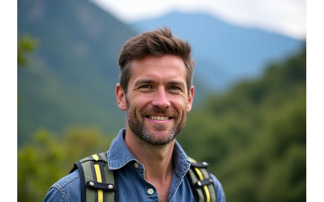 Portrait of Ben Carter, Head of Environmental Initiatives, in an outdoor setting.
