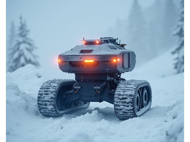 Autonomous robot with thermal imaging guiding search and rescue operations in snow